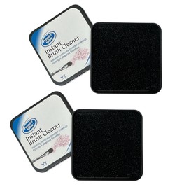 ALAZCO 2pk Instant Removal Cleaner Sponge FAST Clean Makeup Brushes Powder NO Water No Drying Time Brush Cleaner - Switch Eyeshadow Brush Color Blush Instantly Party Festival Halloween -TSA Approved