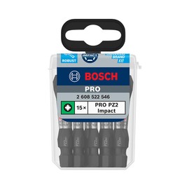 Bosch Pro Pozidriv Impact Bit 92 x 57 mm, Professional Accessories Screwdriver, Drill/Screwdriver, Pack of 15