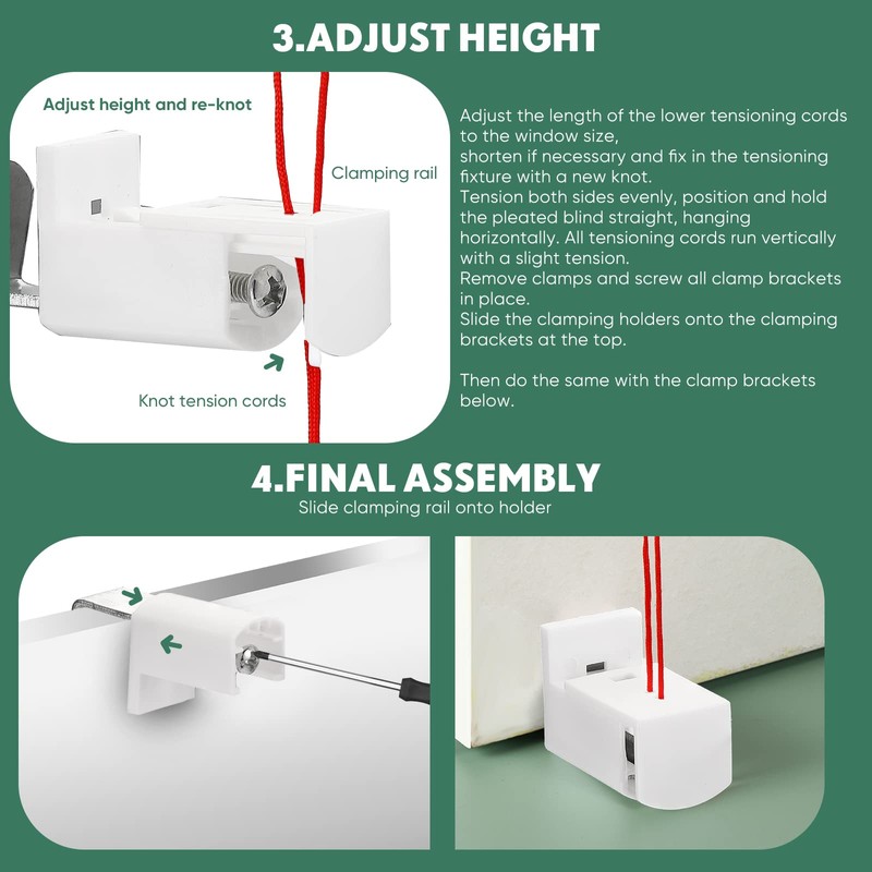 Pack of 12 Clamp Support Clamp Holder Attachment for Tensioned