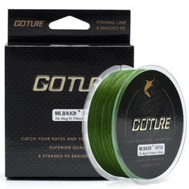 Goture X8 Braided Fishing Line - Ultra Thin Strong Sensitive Smooth and Zero Stretch Fishing Line