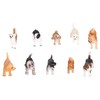 10PCS Mini Dog Figurines Toy Set Hand Painted Plastic Simulation