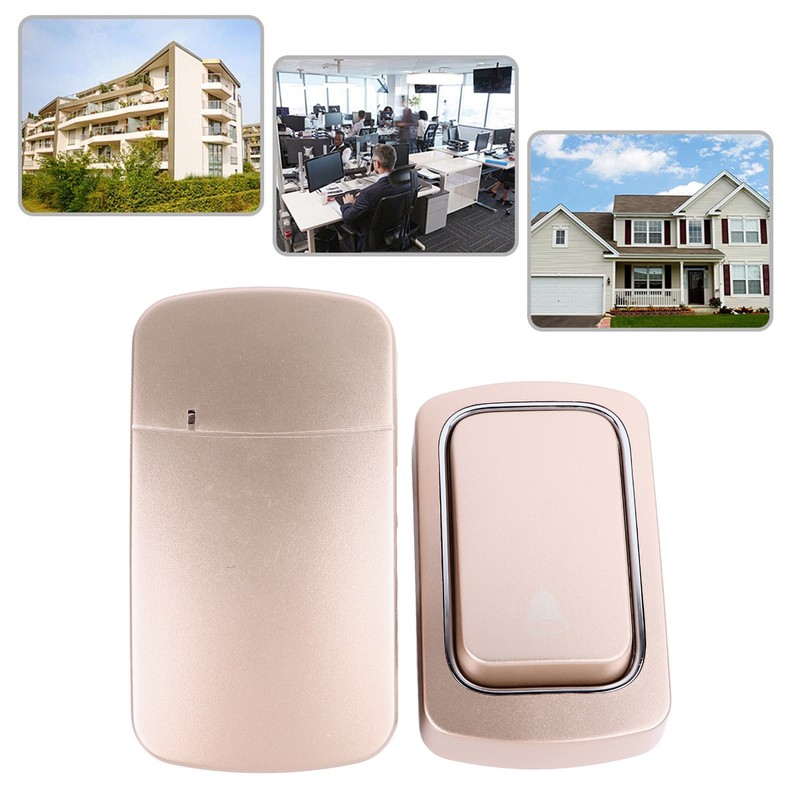 Wireless Doorbell Battery Free Self Generating Waterproof Mini Doorbell AC