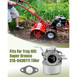 Carburetor Fit for Troy Bilt Super Bronco 21A-643B711 Tiller Replacement Carb