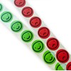 25mm Round Green/Red Happy Sad Face Stickers (100 Total) –