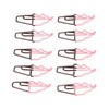 100 Pcs Shaped Paper Clips 2 Color Ice Cream Shape