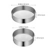2Pcs Stainless Steel Round Flour Sieve 40 60 40 60