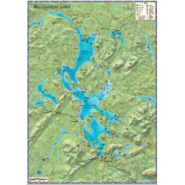 Moosehead Lake Maine Wall Map