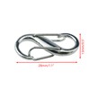 Semetall 10 Pieces Adjustable Metal Clip Buckles Chain Strap Bag