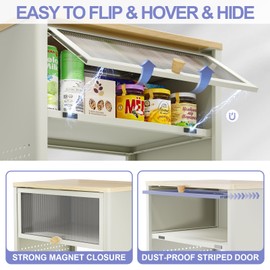 SYKIARIOL Cute Nightstand, Small End Tables with Storage Drawer, Metal Side Table, Kid's Night Stand, Bedside Table, Wood Top Modern Side Table for Living Room, Girls Bedroom, Dorm, Office,Cream