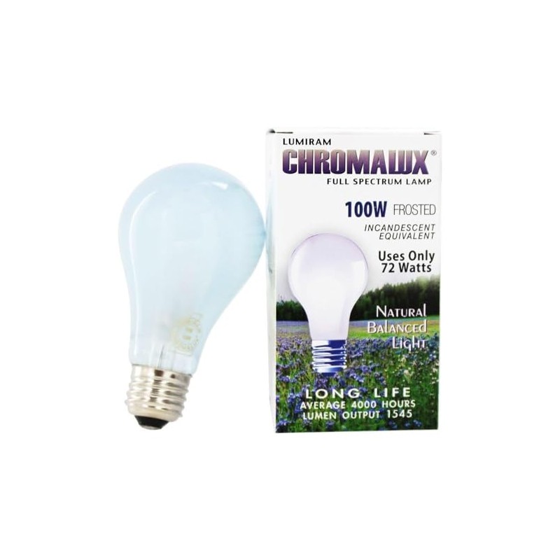 Chromalux H&PC-67531 Light Bulb Frosted Full Spectrum (100 Watt) 1