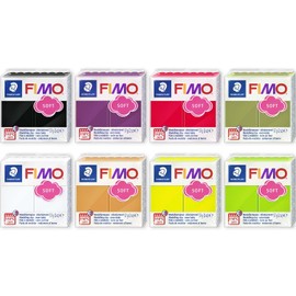 FIMO Soft & Effect Polymer Oven Modelling Clay - 57g - Set of 8 - Halloween Tones