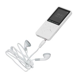 32GB MP3 Player with Bluetooth 5.0, 1.8 Inch LCD Screen, Portable HiFi Music Player with Speaker, 128GB Expansion Support, Digital Lossless Music MP3 MP4 Player for Kids (White)