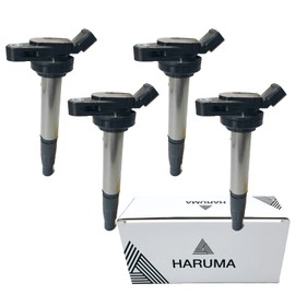 [HARUMA] Toyota 4-piece Set Ignition Coil for Noah Voxy ZRR70G Prius ZVW30 Wish wish Isis Prius α Corolla [90919-02252] [90919-02258] Direct Ignition Coil 4 Pin H70510