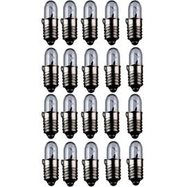Set of 20 WireThinx Small Lamps Subminiature 1.00 W 12 V Socket E5.5 4.7 x 15 mm L-55
