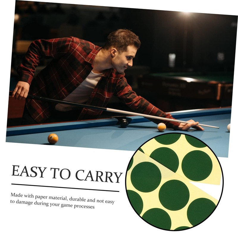 SUPVOX Pool 2 Sheets Billiard Table Cover Patch Green Dots