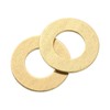 uxcell M10 Flat Washer, 15 Pcs Brass Ring Flat Washers