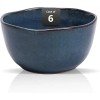 Organic Blue Irregular Stoneware Ceramic Cereal Bowls Dip Bowls Ice