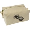 'Single Pineapple' Canvas Wash Bag/Makeup Case (CS00044636)