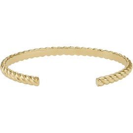 Fossil Stainless Steel Women's Bracelet with Open Clasp, Stainless Steel, No gemstone