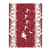 Aiojool Gnome Truck Christmas Tablecloth 57x42 Inches Rectangular Christmas Red