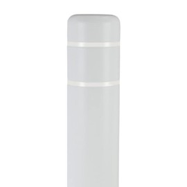 Innoplast BollardGard 8" x 72" Bollard Cover White (White White Tape)
