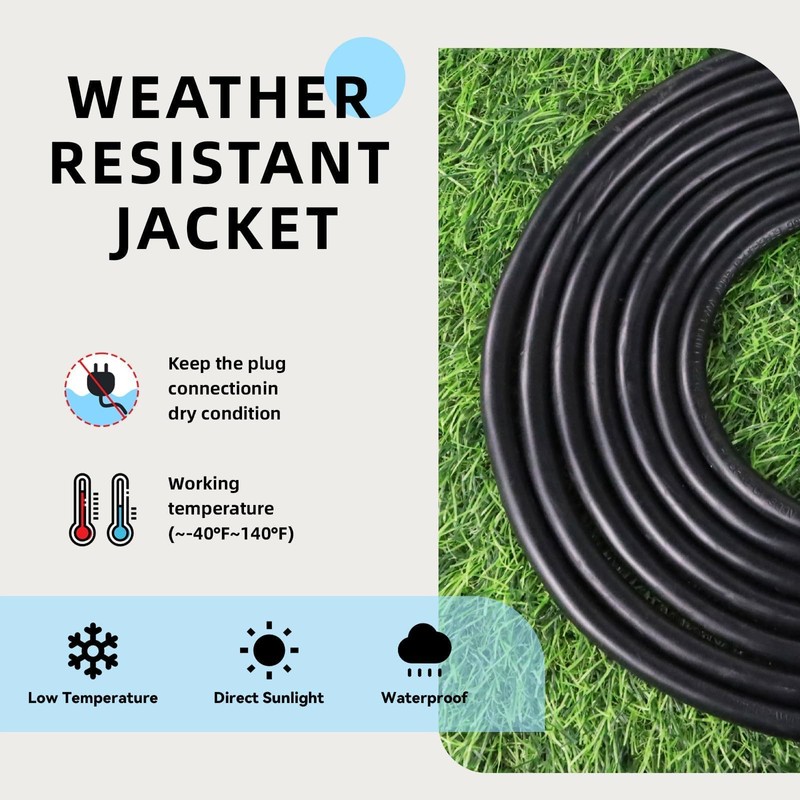 EP 10 Ft Heavy Duty Outdoor Extension Cord, 12/3 SJTW