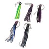 5PCS Saltwater Trolling Lure PVC Squid Skirted Deep Sea Fishing