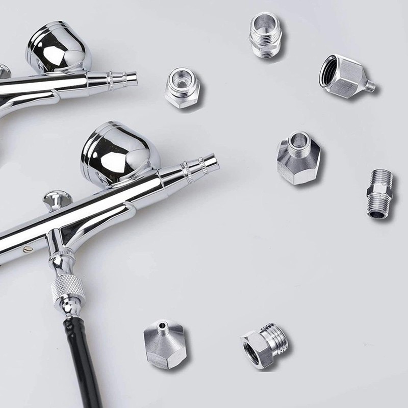 HUBEST 7 pcs of airbrush adaptor set airbrush fitting airbrush
