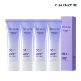 Chamzone 참존 탑클래스 어드밴스드 리프팅 톤업 선크림 SPF 50+ PA++++ 4개 Charmon Top Class Advanced Lifting Tone Up Sun Cream SPF 50+ PA++++ 4ea [Charmon Top Class Advanced Lifting Sun Cream 4 Pieces]