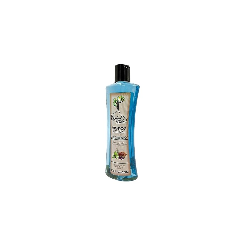 Arbol Verde Shampoo Natural Crecimiento con Bergamota, Linaza y Cola