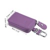 X AUTOHAUX Vehicle Remote Control Key Case Faux Leather Zip