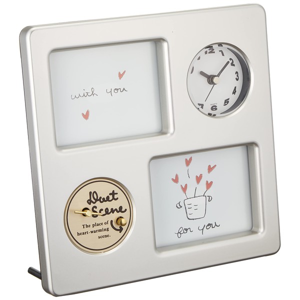 Ikeda 53034 Music Square Silver Photo Frame with Music Box