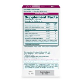 Himalaya Hello Immunity with Quercetin, 60 Day Supply - Herbal Immune Support Supplement, Bioflavonoid and Antioxidant for Immunity and Daily Wellness - Vegan, Non-GMO, Gluten Free, 500 mg, 60 Caplets