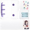 MYFEELGAGA Seal Book A8 Transparent Clear Binder with 20 Sheets
