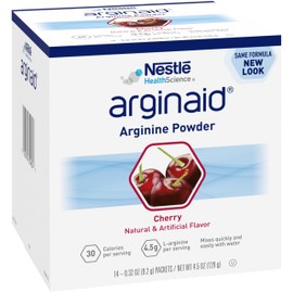 Arginaid Arginaid, Cherry, 0.32-Ounce Packets (Pack of 56) packaging may vary