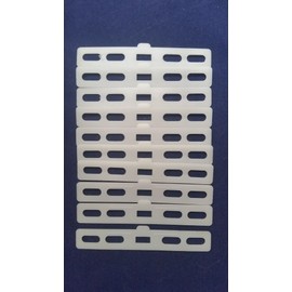 10 Pack Vertical Blind Fabric Hanger Inserts for Top of Fabric Vanes