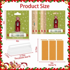 Christmas Money Holders for Cash - 6 Pcs Gas Money Ornament Holds Cash, Unique Christmas Cards, Christmas Decorations Christmas Tree Ornaments, Christmas Gift Ideas for Adults, Friends, Family