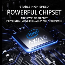 WiFi 6E AX210 NGW Wireless Card M.2 2230/NGFF WiFi 6E Laptop Module with Bluetooth 5.3, 5400Mbps Tri-Band AX210 WiFi Chip Adapter, MU-MIMO, Ultra-Low Latency, Supports Windows 11/10 (64bit)