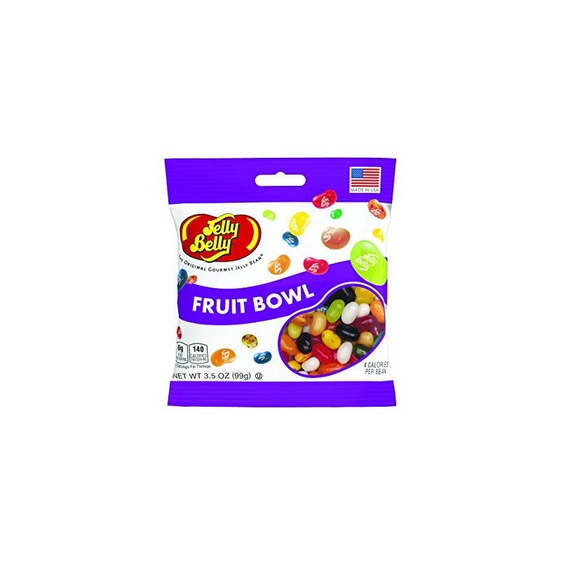 Jelly Belly Fruit Bowl Jelly Beans, Assorted Fruit Flavors, 3.5-oz,