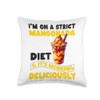 Mangonada Mango Chamoy Mexican Candy Comida Mexicana Mexico Throw Pillow