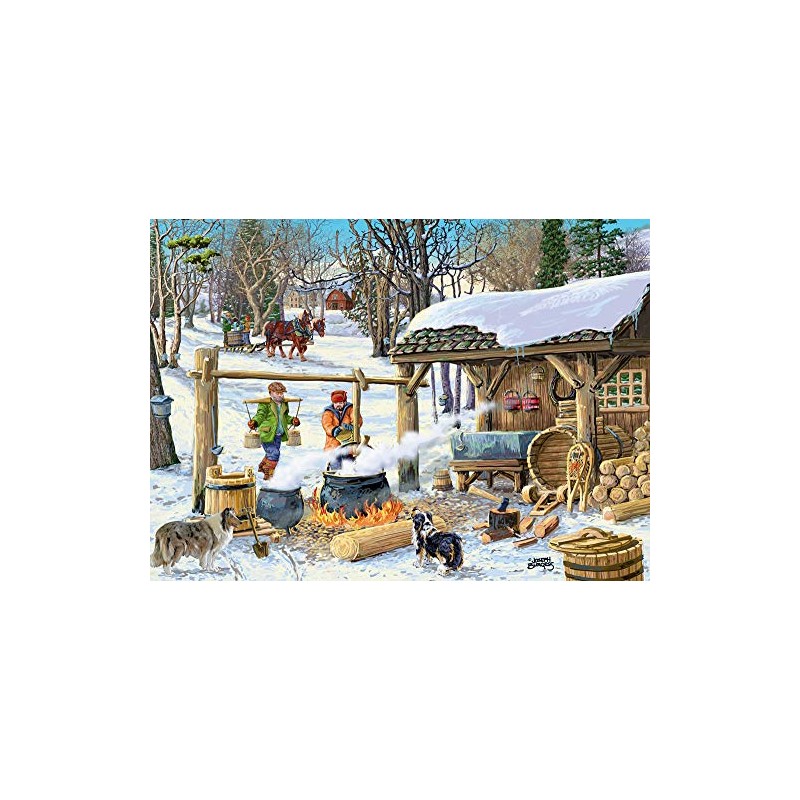 Vermont Christmas Company Maple Syrup Time Jigsaw Puzzle 1000 Piece