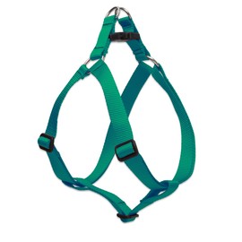 LupinePet Basics 1" Green 19-28" Step In Harness for Medium Dogs