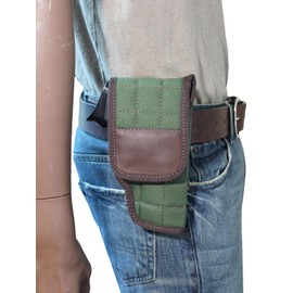 Barsony Woodland Green OWB Flap Holster for Sig Sauer P320 M18 3.9" Left