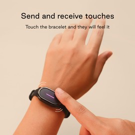BOND TOUCH 4 Bracelet - Long-Distance Relationship Smart Bracelet for Couples to Feel Connected (2 Units) Long Battery Life, Bluetooth Connection, Haptic Vibration, Compatible with iOS and Android