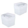 8L Bathroom Trash Can with Lid Automatic Garbage Can USB