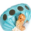 FORLONG Ceramic Bathroom Accessories Set, 4 Piece 3D Floating Seahorse