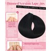SLEEKALON Invisible Tape in Hair Extensions Real Human Hair 10