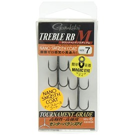 Gamakatsu triple hook treble RB medium nano smooth coat 7 6pcs 68449
