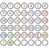Line up Spots for Classroom Floor - 48Pcs Numbers Stickers