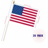 20 Pack Military Flag Set Small Mini Army Armed Forces